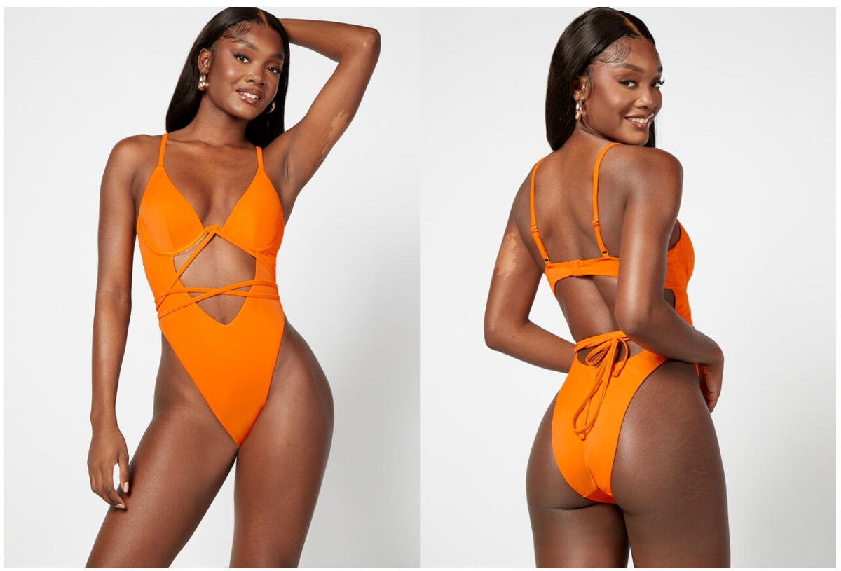 Ibiza Orange Swimsuit